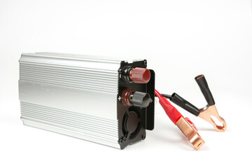 electrical device for converting electric current complete with terminals