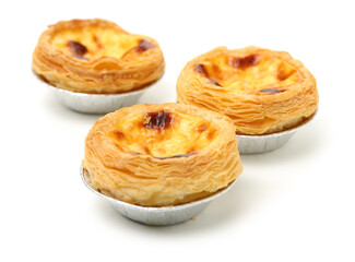 Portuguese egg custard pastry called Pastel de nata
