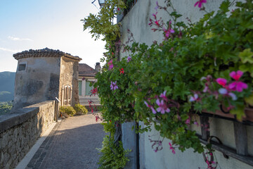Fototapeta na wymiar Fornelli, Isernia, Molise, Italy Italian village defined among the most beautiful by 