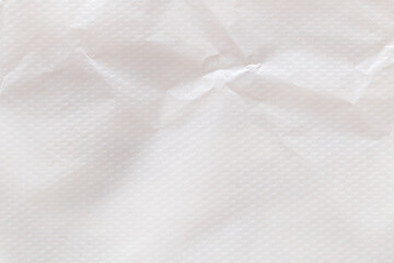 White eco recycled plastic bag texture background