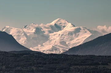 Photo sur Plexiglas Mont Blanc le Mont-Blanc depuis Morges