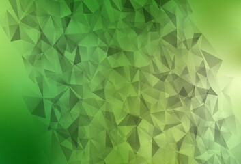 Light Green, Yellow vector low poly background.