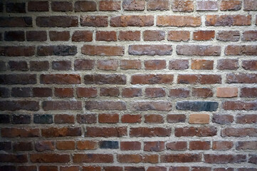 Old red brick wall - horizontal photograph