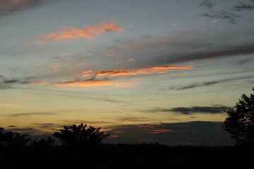 sunset in the mountains