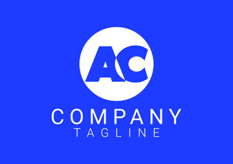 AC letter new logo and icon design template