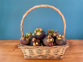 basket of mangosteen