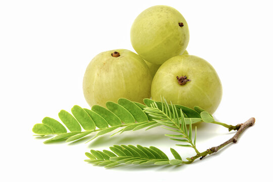 gooseberries isolated on white