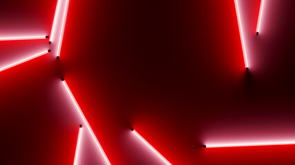 red neon tubes background