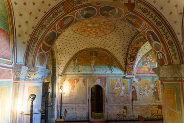 Obraz premium Abbey of Sant Alberto di Butrio, in the Oltrepo Pavese. Church interior
