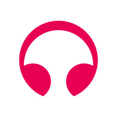 Vector headphones in golden ratio style. Editable illustration