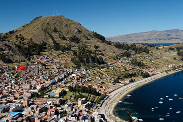 Miasteczko Copacabana w Boliwii nad jeziorem Titicaca (2015)