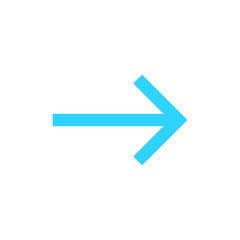 Arrow blue vector icon