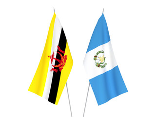 Republic of Guatemala and Brunei flags
