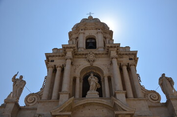 Fototapeta premium Some photos from the beautiful city of Ragusa Ibla, in Ragusa, pearl of the Val di Noto in Sicily. Taken during the summer of 2021.