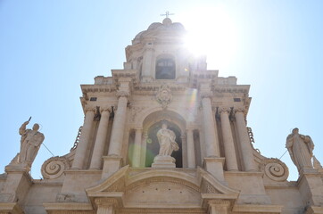 Fototapeta premium Some photos from the beautiful city of Ragusa Ibla, in Ragusa, pearl of the Val di Noto in Sicily. Taken during the summer of 2021.