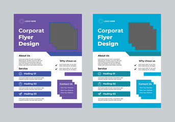 Obraz premium Corporate Business Flyer Design Template