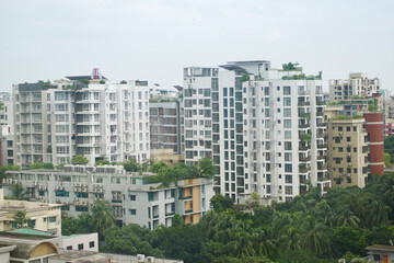 dhaka city buildings at sunny day 