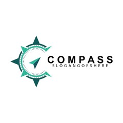 Compass logo design template vector. Modern concept for travel, adventure, tourism, business, search