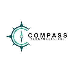Compass logo design template vector. Modern concept for travel, adventure, tourism, business, search