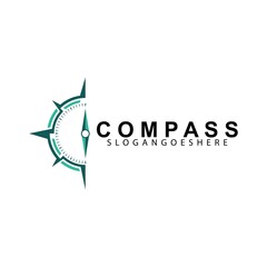 Compass logo design template vector. Modern concept for travel, adventure, tourism, business, search