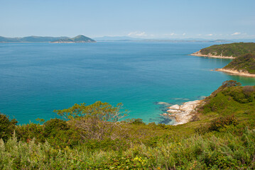 Furugelm Island. Reserve. Beautiful sea.