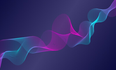 Abstract Equalizer Wave Line Background