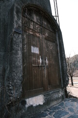 A serious old door photo.