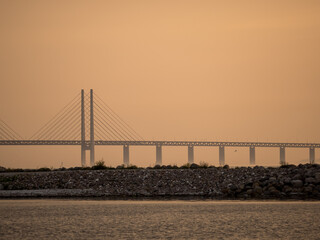 Part of the Oresund Bridge in Sweden