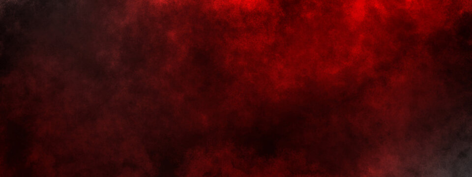 dark saturated black magic background with red fog