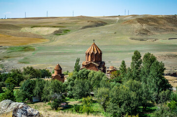 Scenic view of Marmashen monastery in Armenia, built in 10th century - 458043986