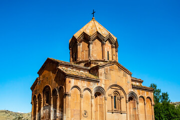 Fototapeta na wymiar The main cathedral of Marmashen monastery, a 10th-century Armenian Christian monastery in Shirak province of Armenia