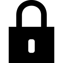 illustration vector icon of lock