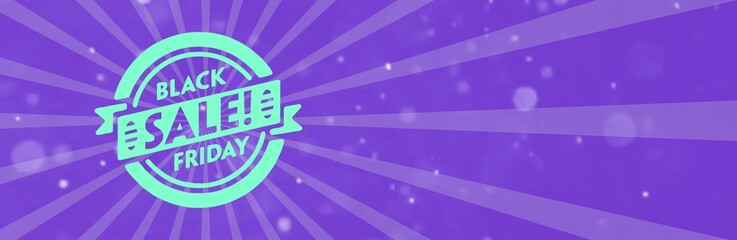 Black friday retro sales banner with sunrays, announcing discount, advertisement items, oldskool banner sunburst background