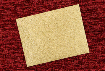 Blank gold glitter greeting card