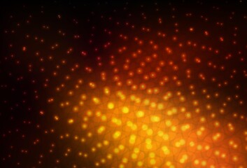 Dark Orange vector texture with disks.