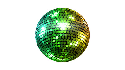 Mirror Ball Disco Lights Club Dance Party Glitter 3D illustration.