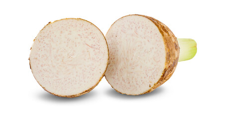 taro isolated on white background