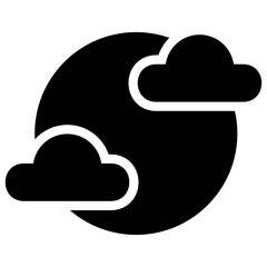 illustration vector icon of moon