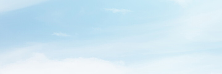 Blue sky with white cloud. The summer heaven is colorful clearing day Good weather and beautiful nature in the morning.