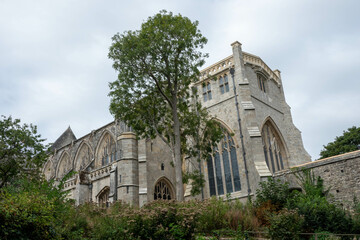 Fototapeta na wymiar view of Christchurch Priory Dorset England