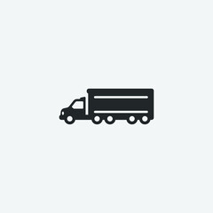 Truck vector icon illustration sign