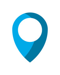 blue gps mark