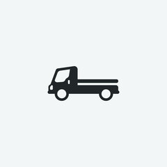 Truck vector icon illustration sign