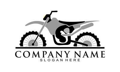 Simple trail motorcycle vector logo