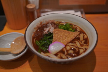 きしめん味噌味