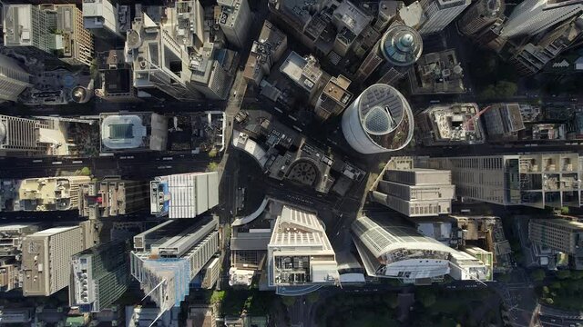 Sydney - Birds Eye Flight Hunter Street