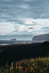 paraglider in the sky