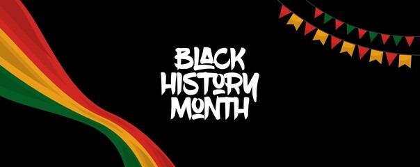 Celebrate black history month african american history celebration illustration