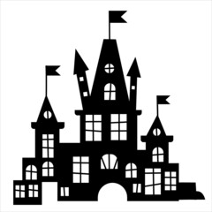 Fototapeta na wymiar castle silhouette