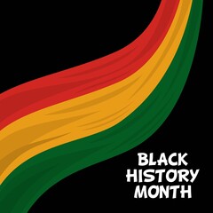 Celebrate black history month african american history celebration illustration